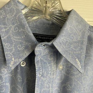 Roper M Cotton Short Sleeve Shirt Like new! Freshly pressed w/dry cleaning tag